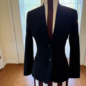 Boss Hugo Boss Blazer Wool Structured Women's Possibly Size Small 2-Button Black